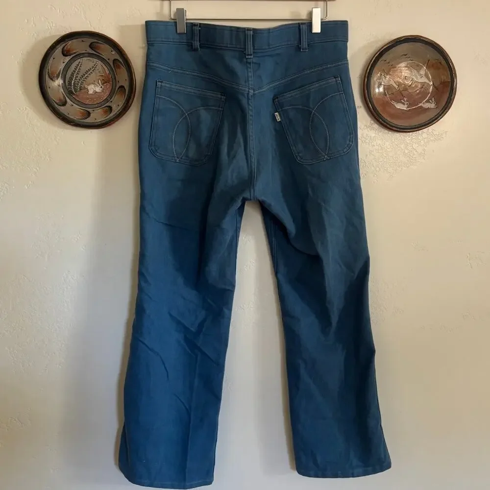 Vintage 80's Levi's Men's Flared Skosh Jeans